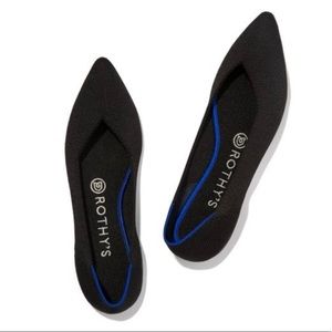 Rothy’s “The Point” Black Flats